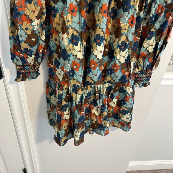 NWT Tuckernuck Olivia James The Label Orange floral Mini Dress XS - Picture 11 of 15